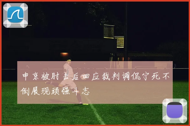 申京被肘击后回应裁判调侃宁死不倒展现顽强斗志